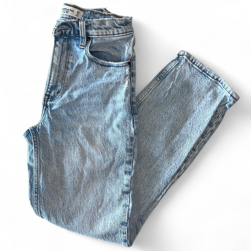 Abercrombie & Fitch Blue Straight Leg Jeans